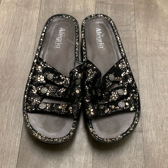 Womens‎ Algeria Kacee Butterfly Strap Slip On Wedge Sandals - Picture 1 of 8